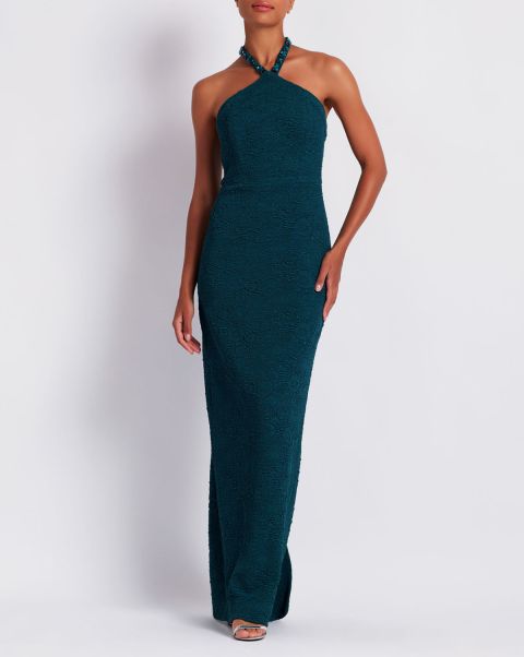 Peacock Patbo Introductory Offer Stretch Jacquard Maxi Dress (Final Sale) Women Dresses & Jumpsuits