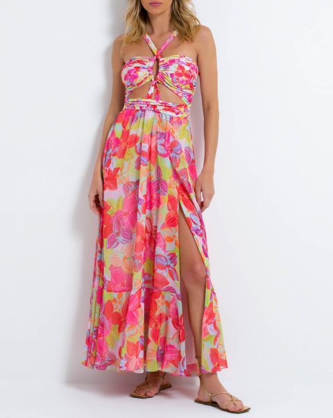 Pink Multi Women Hydra Cross-Front Beach Dress (Final Sale) Deal Patbo Beach Dresses