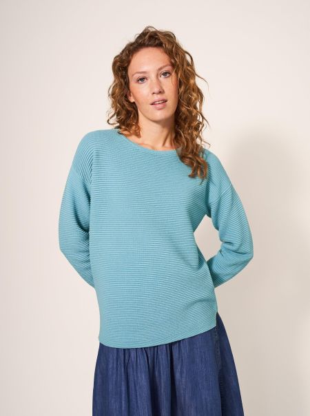 Jana Jumper In Mid Teal Women Jumpers And Cardigans White Stuff