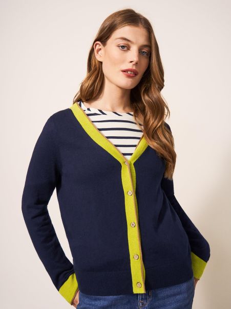 White Stuff Jumpers And Cardigans Women Sally Smart Cardi In Dark Navy