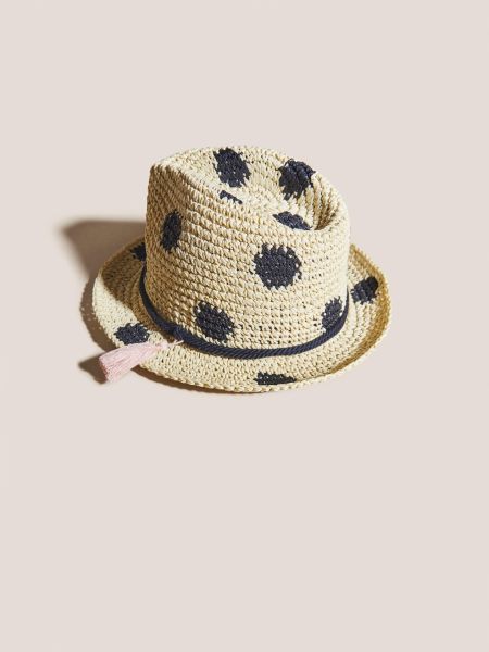 White Stuff Women Hats And Gloves Spot Trilby Hat In Natural Multi